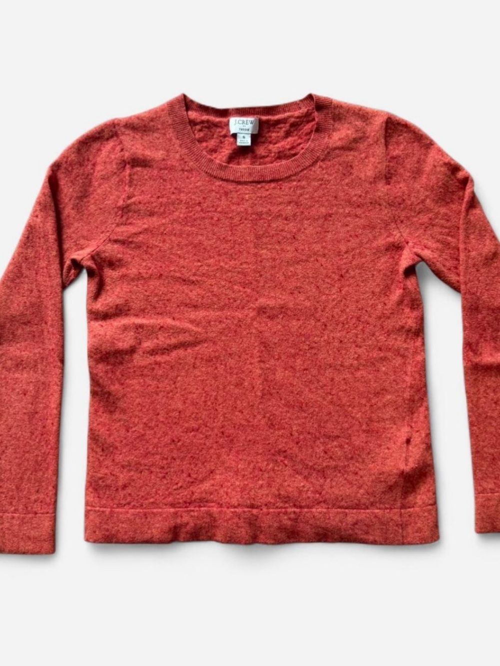 J. Crew Teddie Women's Rust/red/orange Crewneck Sweater, small